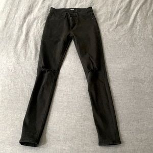 Hudson Jeans, 26, stretchy, high rise, ripped knees (came that way)